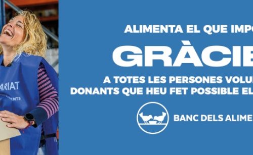 Des del Banc dels Aliments agraïm la vostra colaboració amb el Gran Recapte