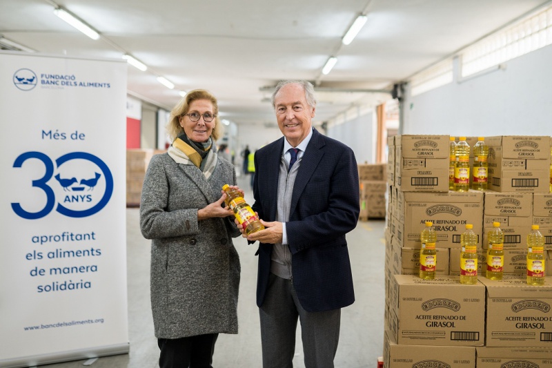 Borges International Group colabora amb el Banc dels Aliments donant més de 10.000 litres d’oli