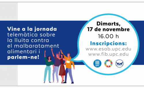 Què podem fer en la lluita contra el Malbaratament? 17 novembre Jornada de debat a la UPC