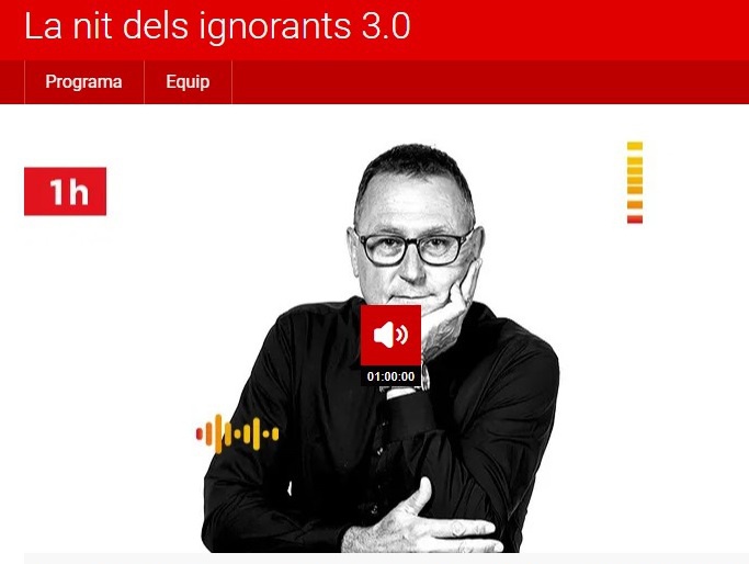 “La Nit dels Ignorants” de Catalunya Ràdio con el Banc dels Aliments