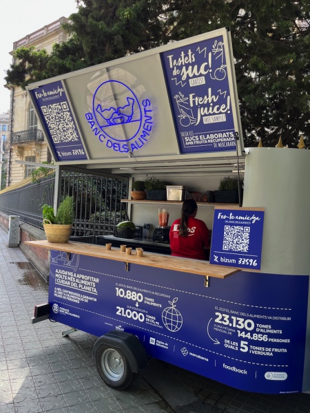 Vine a tastar els sucs de fruita recuperada a la nostra foodtruck