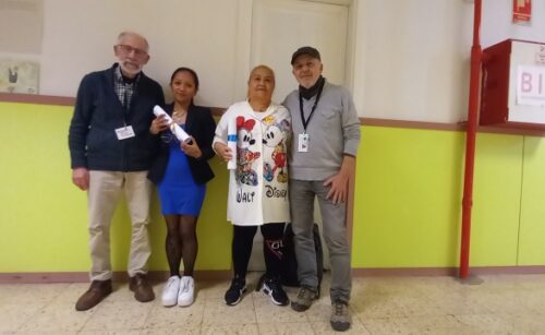 Entrega de diplomes del Banc dels Aliments, a internes del Centre Penitenciari de Wad-Ras