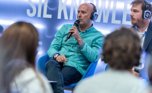 Oriol Dolader destaca la logística del Banc dels Aliments a la Fira del SIL